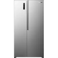 Gorenje Side by side NRS917E41X SI, Fritstående, Amerikansk dør, Grå, 2 dør(e), Berøring, LED
