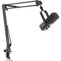 Fifine AM8T gaming-mikrofon med boom-arm (sort)