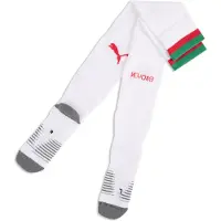 Puma Morocco 2026 Striped Football Socks Men, Clothing, White/Fast Red, 35-38