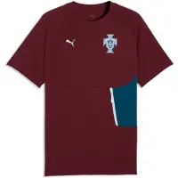 Puma Portugal PUMATECH Pocket Tee Men, Football, Ruby Shimmer/Ocean Tropic, XS