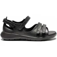 New Feet damesandal i skind - Sort