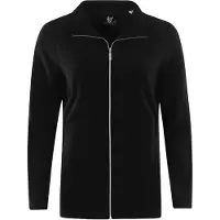 Hajo Cardigan i fleece til damer - Sort
