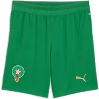 Puma Morocco 2026 Shorts Youth, Football, Archive Green/Victory Gold, 9-10Y