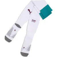 Puma Portugal 2026 Striped Football Socks Men, Clothing, White/Green Lagoon, 31-34
