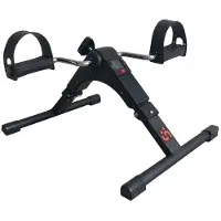 Seniorshop Foldbar digital pedaltræner - Sort
