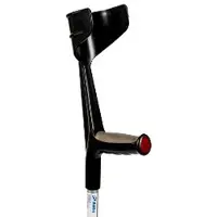 Seniorshop Krykke med softgrip - Sort