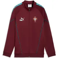 Puma Portugal KING Anthem Jacket Youth, Football, Ruby Shimmer/Sea Glass, 15-16Y