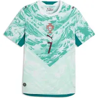 Puma Portugal 2026 Away Authentic Player Jersey Men, Football, White/Green Lagoon, XS