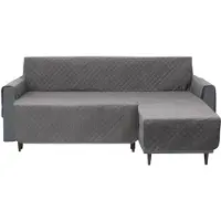 Doggy betræk 240 cm PARIS til højre hjørnesofa, grå