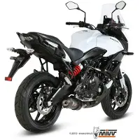 MIVV Oval Kawasaki Versys 650 2015-20 K.041.l3c Homologeret Slip On Lyddæmper