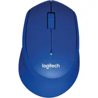 Logitech M330 Silent Plus - Mus - Optisk - 3 knapper - Blå