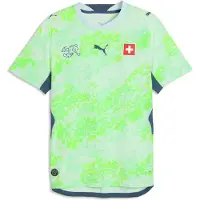 Puma Switzerland 2026 Authentic Away Jersey Men, Football, Sea Glass/Dark Indigo, S
