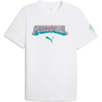 Puma Portugal ftblCulture Tee Men, Football, White/Green Lagoon, XXL