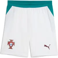 Puma Portugal 2026 Shorts Men, Football, White/Green Lagoon, S