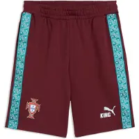 Puma Portugal KING Sweat Shorts Men, Football, Ruby Shimmer/Sea Glass, L
