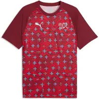 Puma Switzerland Warmup Jersey Men, Football, Regal Red/White, XL