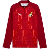 Puma Ghana Slim Warmup Quarter-Zip Top Men, Performance, Dark Crimson/Red, XS