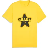 Puma Ghana ftblCulture Tee Men, Performance, Pelé Yellow/Black, M