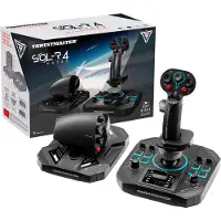 Thrustmaster Sol-R 4 HOTAS, Joystick + håndtag til motorstyring, PC, Analog/digital, Rød/grøn/blå, Ledningsført, USB
