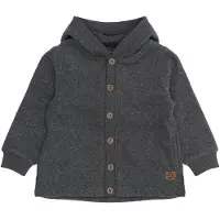 Mikk-Line Fleecetrøje - Anthracite Melange - - 1 år (80) - Fleecejakke