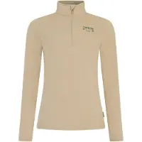 Protest - Fleece dame - Prtgentle 1/4 Zip Active Top Bamboo Beige til UnisexUld - Størrelse S