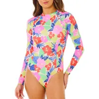 Rip Curl - Party Wave Upf Surf Suit Multi til UnisexUld - Størrelse M - Lyserød