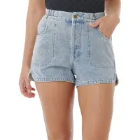 Rip Curl - Shorts dame - Pacific Rider Denim Short Vintage Blue til UnisexBomuld - Størrelse XS - Blå