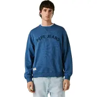 Pepe Jeans Pepe Jeanstil mænd. PM5800146 Gio Crew sweatshirt blå (M), Casual, Bomuld