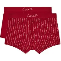 Emporio Armani Emporio Armanitil mænd. EM001014_AF19049 Sæt 2 Boxershorts Cut red (L), Rød, Afslappet, Bomuld, Burgund