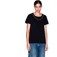 Armani Exchange A|X Armani Exchangetil kvinder. XW002329AF10356UC001 Sort outfit T-shirt (L), Casual, Bomuld, Korte ærmer
