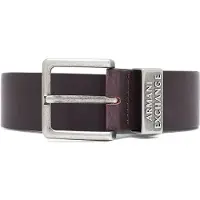 Armani Exchange A|X Armani Exchangetil mænd. 951186CC528U6200 Bælte med brun tunge (28), Klassisk, Læder