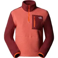 The North Face - Fleece dame - W Yumiori 1/4 Zip Mars Dust Sumac Solar Flare til Unisex - Størrelse L - Rød