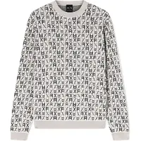 Armani Exchange A|X Armani Exchangetil mænd. XM002441AF22252F1145 Premium jumper hvid (S), Casual, Bomuld, Lange ærmer