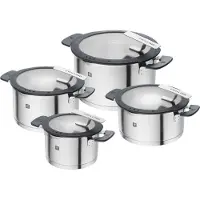 Zwilling 1009149 Simplify grydesæt i rustfrit stål 4-delt sølv-sort