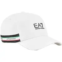 EA7 EA7unisex. 7X000609_AF15502 Italian Spirit Cap hvid (M), Casual, Sport, Bomuld, Sportstøj