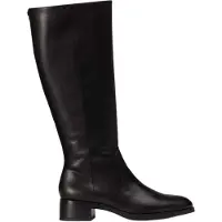 Wonders Wonderstil kvinder. D-1803_5121_5792 Bonjour 03 læderstøvler Sort (36), 1-3 cm, Lynlås, Casual, Klassisk