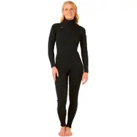Rip Curl Dawn Patrol 3/2 Mm Gb Dame Våddragt I Neopren Med Lynlås I Brystet Og Lange ærmer