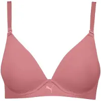 Puma Women's Padded Bra, Clothing, Dusty Pink, 80F
