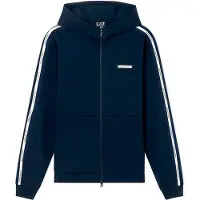 EA7 EA7til mænd. 7M001480_AF12660 Logo Series sweatshirt blå (M), Casual, Sport, Grøn, Bomuld, Sportstøj, Multisport, Lange ærmer