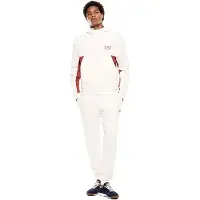 EA7 EA7til mænd. 7M001611_AF12451 Sommerbloksæt hvid (3XL), Casual, Sport, Bomuld, Sportstøj, Multisport, Lange ærmer