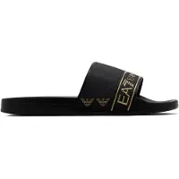 EA7 EA7unisex. 7X000110_AF15128 Chanclas Tape Slide sort (38), Fast, Ingen, Badetøj, PVC