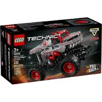 LEGO Technic Monster Jam Thunderroarus Pull -Back Monster Truck Toy - Building Toy For Kids Drenge og piger i alderen 7+ - Kreativ gaveide til el