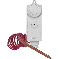 Emos T80F manuel termostat med føler 0-90°C 16A 230V hvid (P5682)