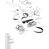 Arai Qv-p Shade Hjelmens Bageste Ventilationsåbning
