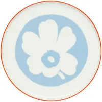 Marimekko Unikko serveringsfad White-light blue-orange red, Ø24 cm