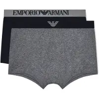Emporio Armani Emporio Armanitil mænd. EM000252_AF18881 Sæt 2 Boxershorts grå, navy (XL), Afslappet, Bomuld, Blå