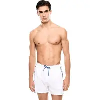 EA7 EA7til mænd. 7M001688_AF21073 Hvide badeshorts badedragt (XS), Casual, Sport, Badetøj, Polyester, Elastin