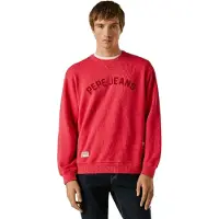 Pepe Jeans Pepe Jeanstil mænd. PM5800146 Gio Crew sweatshirt rød (M), Casual, Bomuld