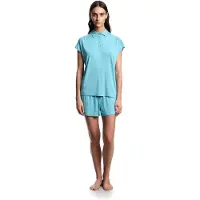 Emporio Armani Emporio Armanitil kvinder. EW002964_AF19024 Essential Studs pyjamas blå (XL), Afslappet, Viscose, Korte ærmer, Turkis