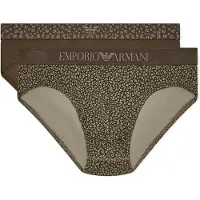 Emporio Armani Emporio Armanitil mænd. EM000251_AF18885 Sæt 2 Slips Brug grønlig brun (XL), Afslappet, Bomuld